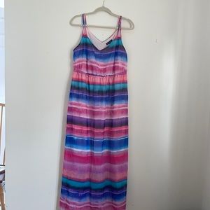 Lane Bryant Watercolor Stripes Maxidress